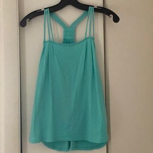 Anthro I Deletta I Beautiful Seafoam Tri-Strap Tank